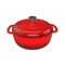 Hastings Home Cast Iron Dutch Oven with Lid, 6-quart Enamel Coated Pot for Oven or Stovetop, for Soup, Chicken 196601EVU - alternate 1